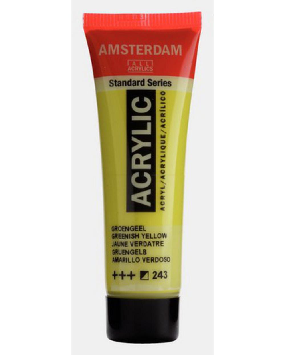 Amsterdam, Acrylic, Art & School, Paint, 20ml, 974510, Greenish Yellow